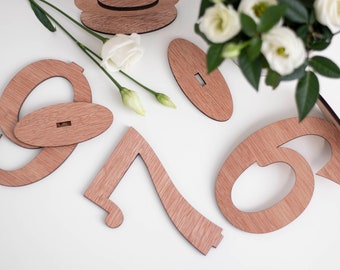 Table Centerpiece for Rustic Wedding Decor Wood Table Numbers, Wedding Table Numbers, Wedding Table Decor