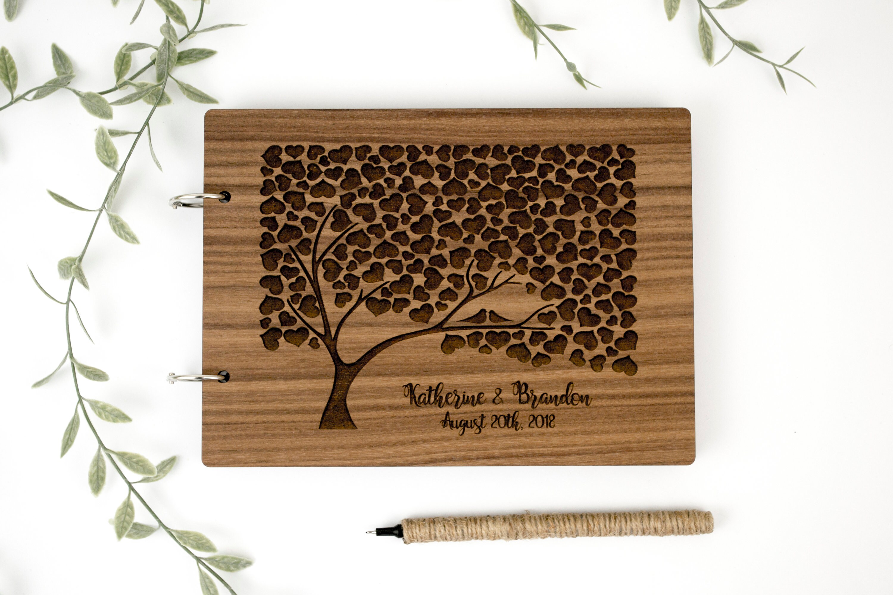 Rustic Wedding Guest Book Alternative Guest Book Wedding