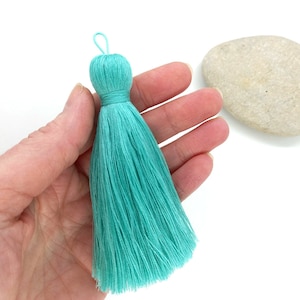 Cotton tassel 4 inch (10cm), Handmade tassels, Mala tassels, Cotton Thread Tassel, Tassel pendant, Tassel Charm, Super cotton tassel