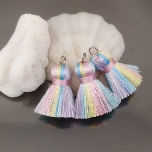 1 inch Baby Unicorn tassels, 2.5 cm tassels, Mini tassels, Short tassel, Tiny tassel, Small tassels, Mini tassels, Cute tassels