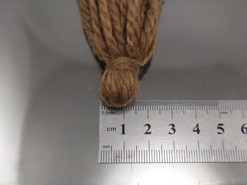 White Wool Tassels 2pcs 3 Inches Tassel Beige Wool Tassels Etsy