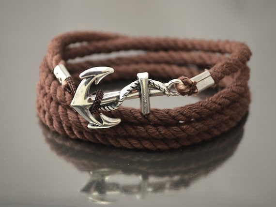Jikolililili Men Women Steel Screw Anchor Shackle Nautical Sailor Rope  Wristband Wrap Bracelet Bangle Bracelets for Women - Walmart.com