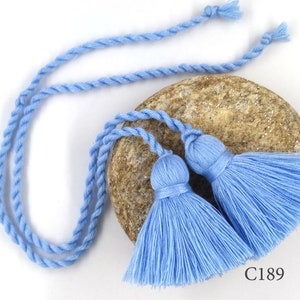 Tassels with rope, Cotton Rope tassel,  Cotton tassels 1.57 inch (4cm), Hadmade tassels, Tassels for linen dress decor, Tassel supplier
