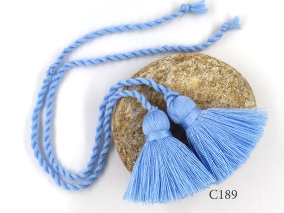 Tassels With Rope Cotton Rope Tassel Cotton Tassels 1.57 | Etsy