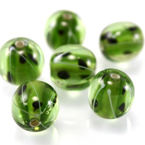 Gooseberry beads, handmade lampwork beads, berry beads
