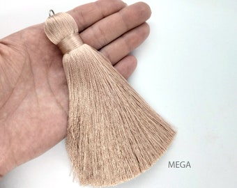 4.5 inch (12cm) MEGA thick silk tassel, Jumbo tassel, Large tassels, Tassel pendant, Jewelry tassels, Long silk tassels, Made to order