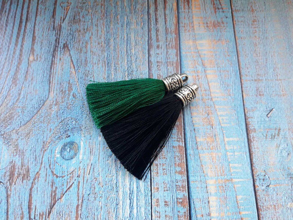 2 Inches Tassel With Metal Caps 5cm Silk Tassels Tassel Etsy