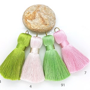 Nappe per mobili da 8 cm (3,1 pollici) MEGA spesse, grandi nappe fatte a mano, decorazioni per la casa, oltre 130 colori, anello color argento/oro/ottone