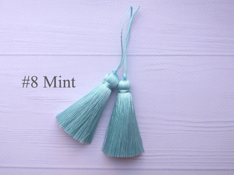 2 Inches Mini Tassels With Thread Loop Short Tassel Tiny Etsy