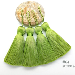 Silky Key tassel with twisted loop, 8cm SUPER thick tassel, Pillow tassel, Vintage Style Home Decor, Cushions Tassel, Blinds, Curtains