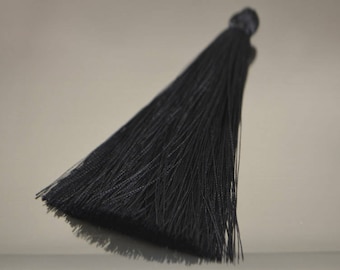 4 inch tassel silk tassel for jewelry tassels earrings long silk tassel black tassels black silk tassel for earrings pendant silky tassels