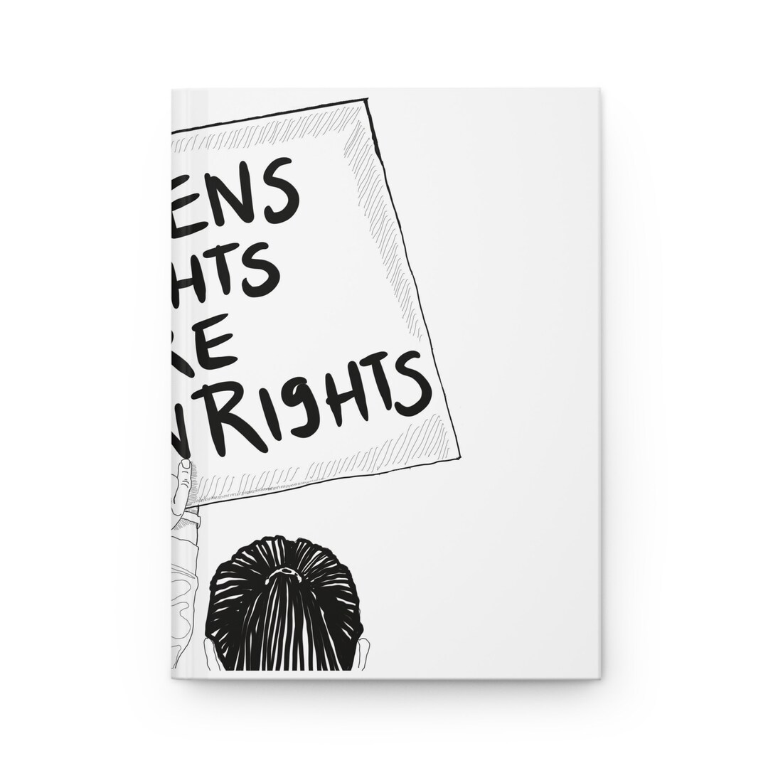 Los derechos de las mujeres son derechos humanos Dibujo lineal moderno ...