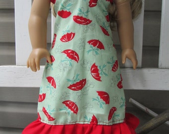 18" doll dress, American made clothes for 18" girl dolls, Girls dress, 18" doll clothing, AG Doll dress, doll clothes