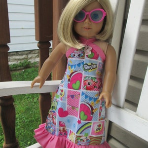 18&quot; doll dress, American made clothes for 18&quot; girl dolls, Girls dress, 18&quot; doll clothing, shopkins Doll dress, doll clothes