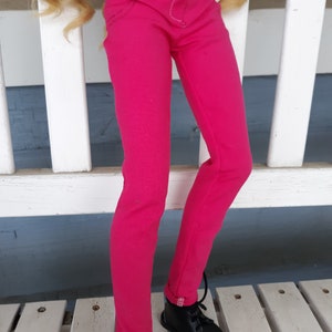 Smart doll Jeans, Smart doll fuchsia jeans, BJD doll jeans,  BJD doll dress, for 1/3 scale doll.  BJD doll clothes