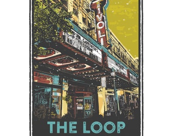 St. Louis Gesture Series, The Tivoli, St Louis Art, Travel Print, Home Decor, Wedding Gift, House Warming, Giclée Print