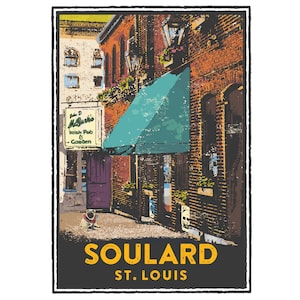 St. Louis Gesture Series, McGurk&#39;s in Soulard, St Louis Art, Travel Print, Home Decor, Wedding Gift, House Warming, Giclée Print