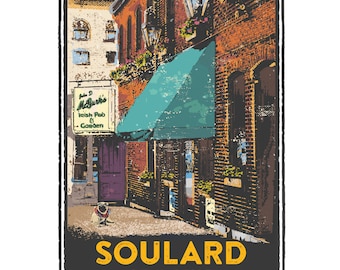 St. Louis Gesture Series, McGurk's in Soulard, St Louis Art, Travel Print, Home Decor, Wedding Gift, House Warming, Giclée Print