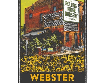 St. Louis Gesture Series, Webster's Rolling Ridge Nursery, St Louis Art, Travel Print, Home Decor, Wedding Gift, House Warming