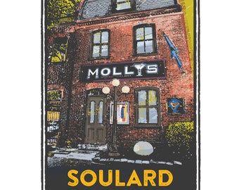 St. Louis Gesture Series, Molly's in Soulard, St Louis Art, Travel Print, Home Decor, Wedding Gift, House Warming, Giclée Print