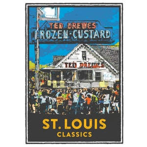 St. Louis Gesture Series, Ted Drewes, St Louis Art, Travel Print, Home Decor, Wedding Gift, House Warming, Giclée Print