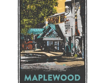 St. Louis Gesture Series, Schlafly Bottleworks in Maplewood, St Louis Art, Travel Print, Home Decor, Wedding Gift, House Warming
