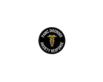 2.5 Inch Panic Disorder Anxiety Response Patch with Hook and Loop Fastener Available