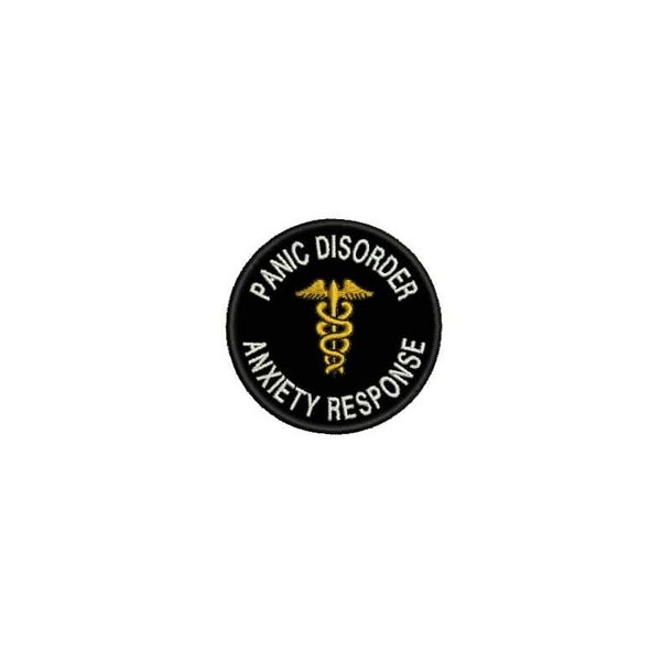 2.5 Inch Panic Disorder Anxiety Response Patch with Hook and Loop Fastener Available