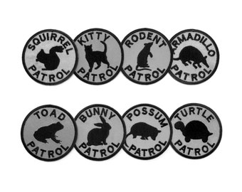 Pet Patrol Embroidered Patch with Hook and Loop Fastener Available