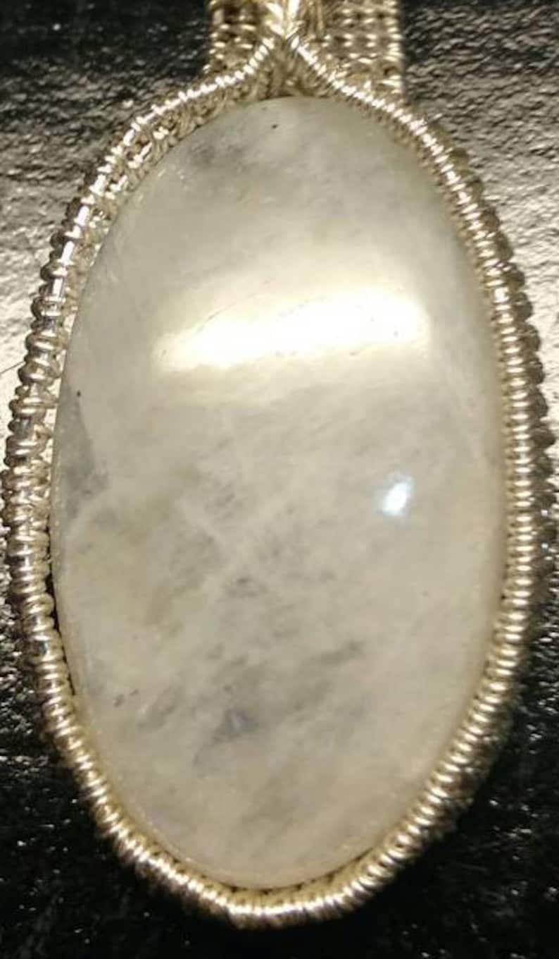 Moonstone in silver.