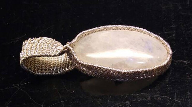 Moonstone in silver.