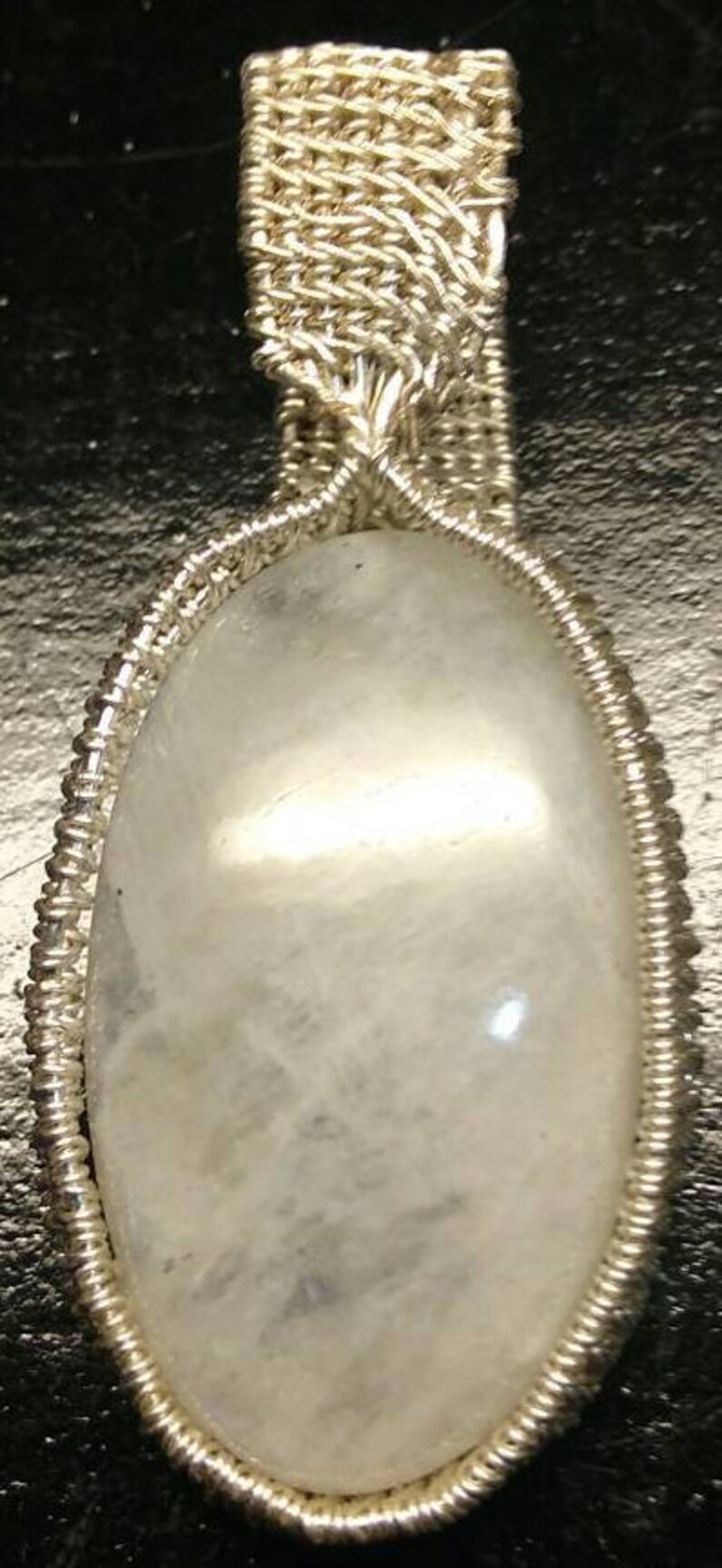 Moonstone in silver.