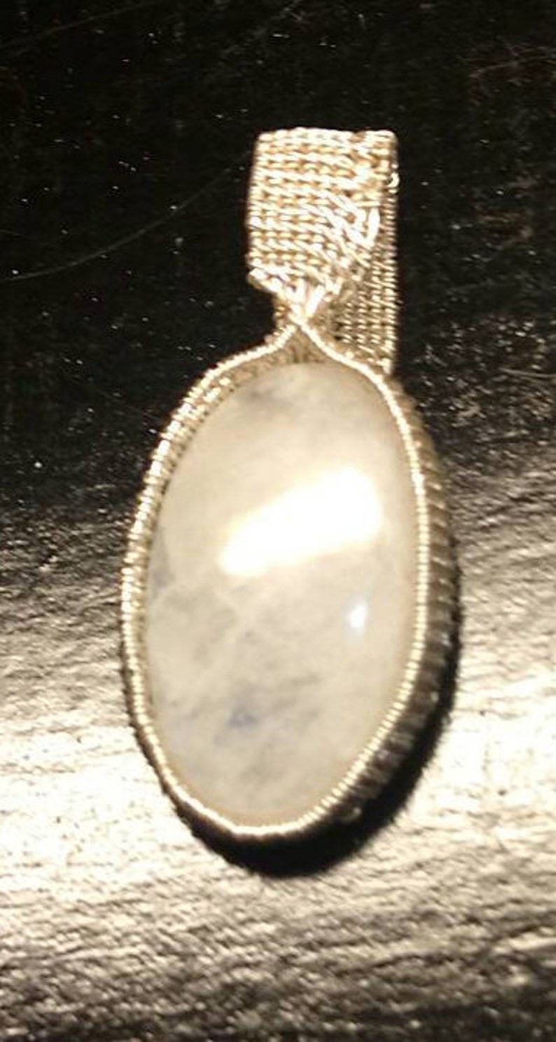 Moonstone in silver.