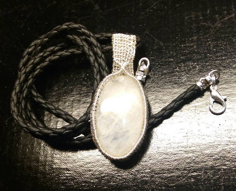 Moonstone in silver.