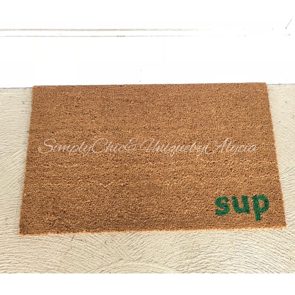 Funny mat Sup doormat whats up doormat hello rug Etsy