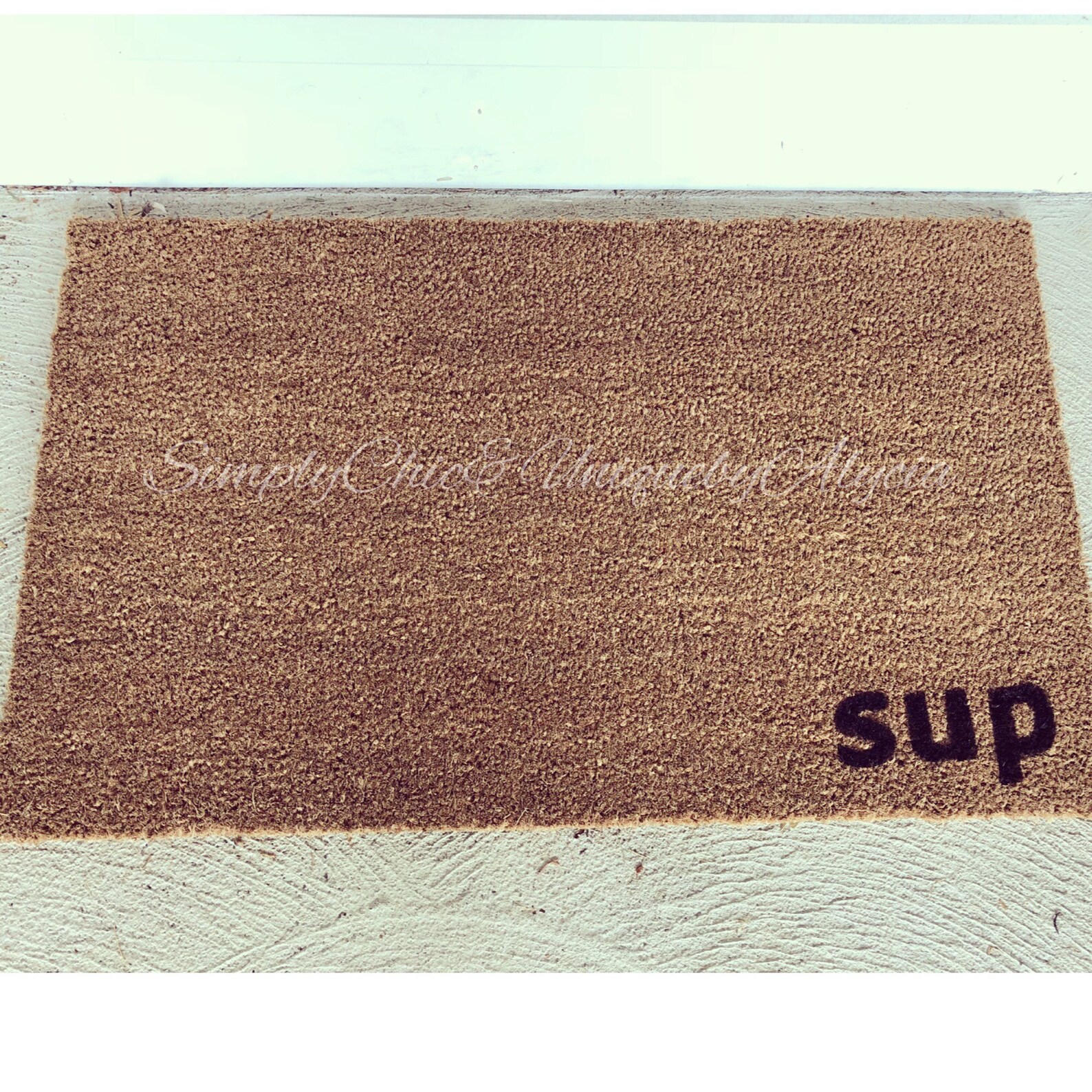 Funny mat Sup doormat whats up doormat hello rug Etsy