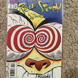Marvel Comics The Ren & Stimpy Show Direct Edition First Print 1993 Signed COA