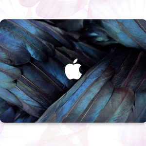 Raven Feather Macbook Pro 13 2019 Dark Blue Laptop Case Macbook Pro 15 Hard Case Misterious Macbook Air 13 Case Macbook Retina Case CBB7044