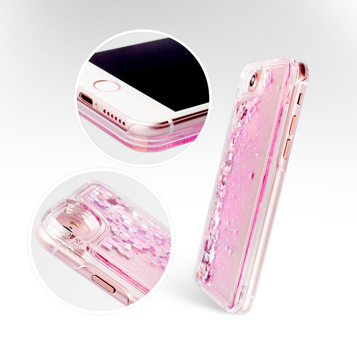 Liquid iPhone 8 Case Glitter iPhone 8 Plus Case Panda iPhone 7 Etsy