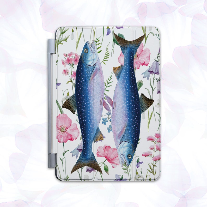 Fish 2019 iPad Air 3 Cover iPad Mini 5 iPad 12.9 Case Flowers iPad 9.7 Perch iPad Pro 10.5 Smart Case Easter Gift iPad 11 Sleeve CBB5189