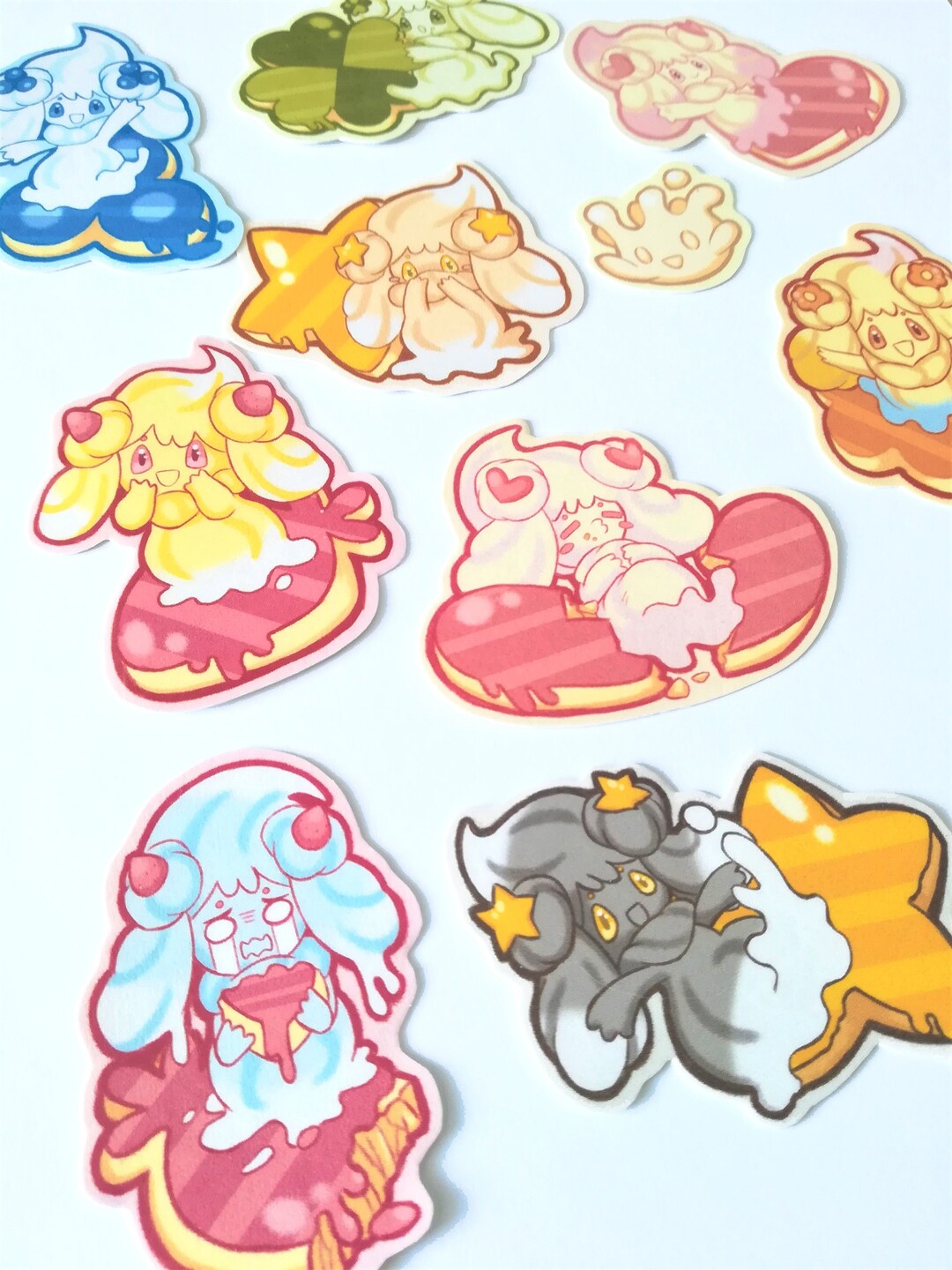 Pokemon Alcremie Stickers Set Etsy