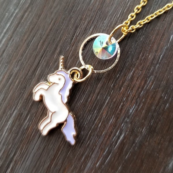 Unicorn Necklace / Pop Culture Jewelry / Geek Jewelry / Unicorn Jewelry / Geek Gift / Unicorn Charm / Unicorn Pendant / Gift for Her