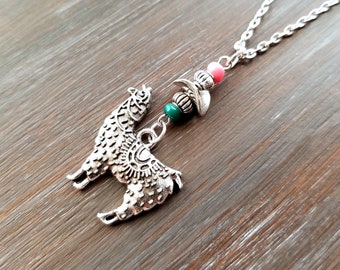 Llama Necklace / Llama Pendant / Llama Jewelry / Llama Charm / Llama Gift / Geek Necklace / Alpaca Necklace / Alpaca Jewelry / Alpaca Charm