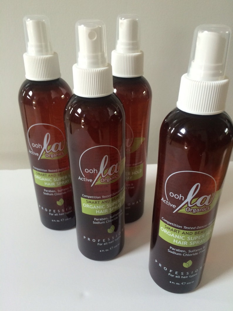 All NATURAL Hair Spray Strong Hold Made Etsy