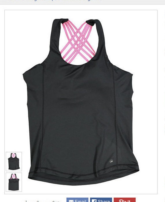 workout tank with built in sports bra