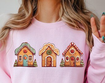 Gingerbread Houses PNG, Gingerbread Christmas png, Christmas PNG Digital Design, Holiday Sublimation Design Download, Merry Christmas PNG