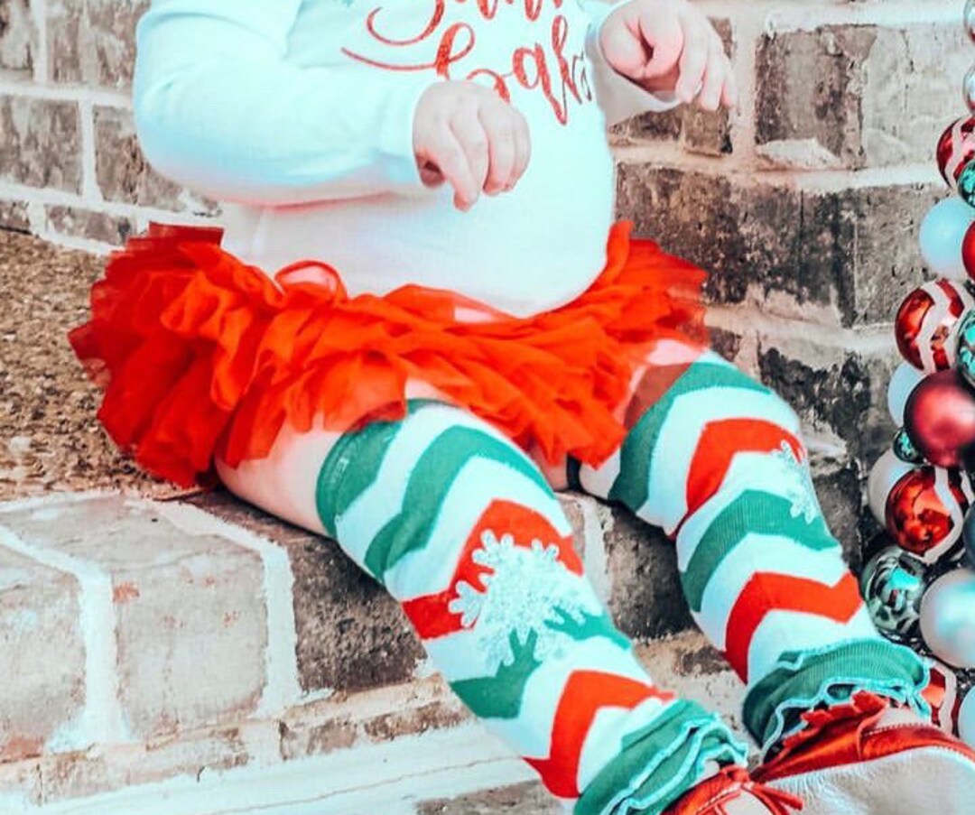 Christmas Leg Warmers Baby Girl Leg Warmers First Christmas Etsy
