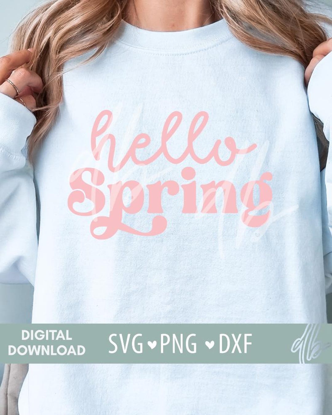 Hello Spring SVG, Spring Svg Files for Cricut, Butterfly Svg, Hello ...