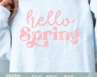 Hello Spring SVG, Spring Svg files for Cricut, Butterfly Svg, Hello Spring Dxf, Spring svg, Spring png svg, Butterfly Svg, Butterfly Spring