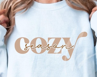 Cozy Season Svg, Fall Svg, Fall Season Svg, Cozy Svg, Cozy vibes Svg, Fall vibes Svg, Winter Svg, Cozy & comfy Svg, Cozy Season Png